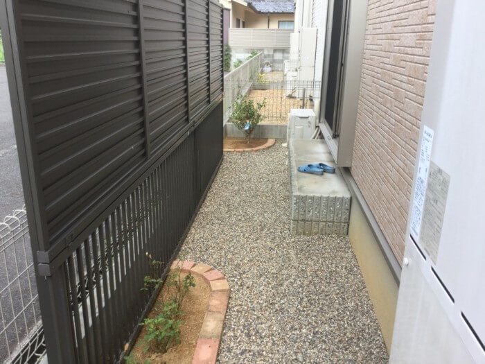 彦田邸裏庭防草工事アフター